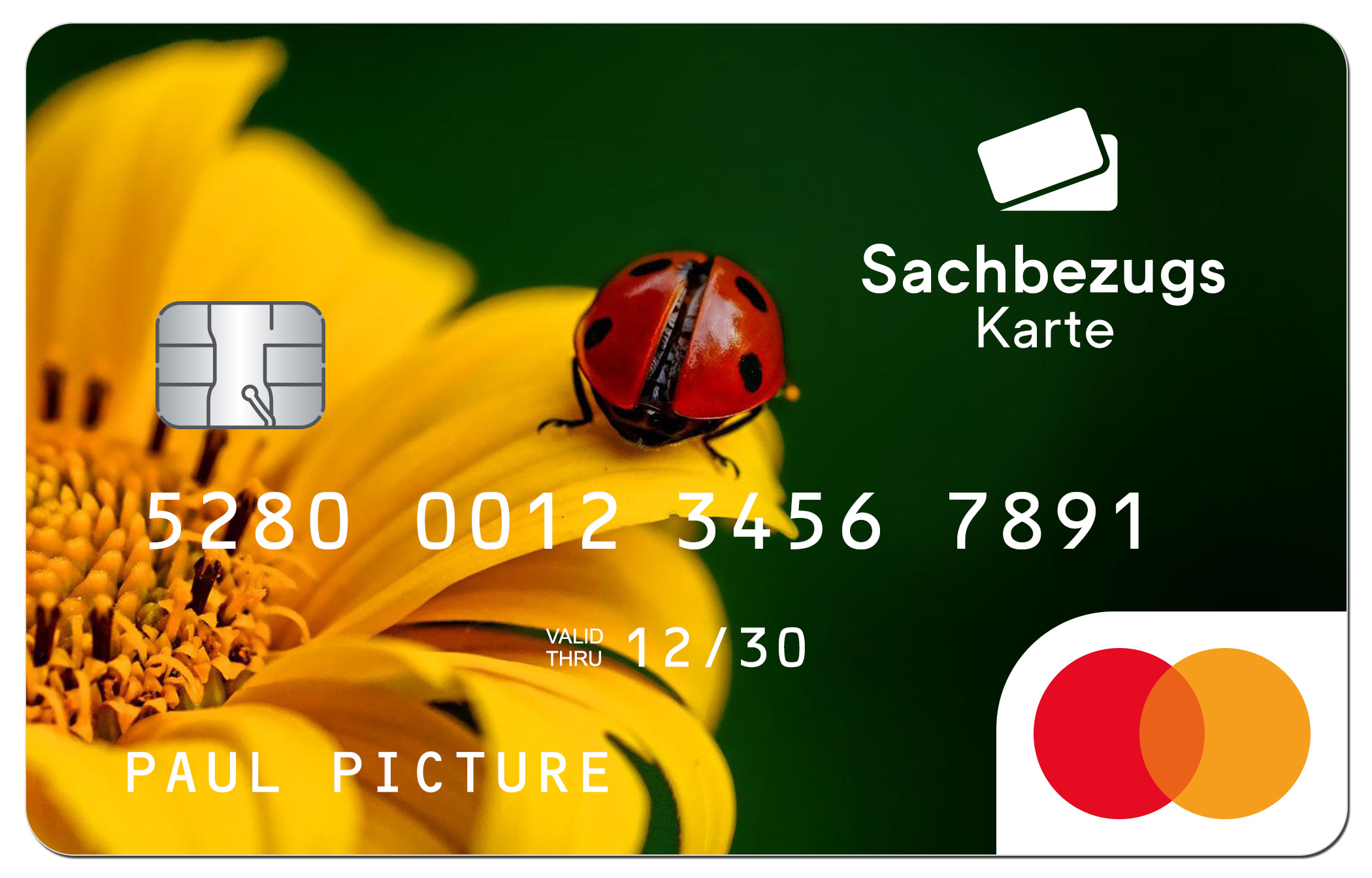 Sachbezugskartendesign