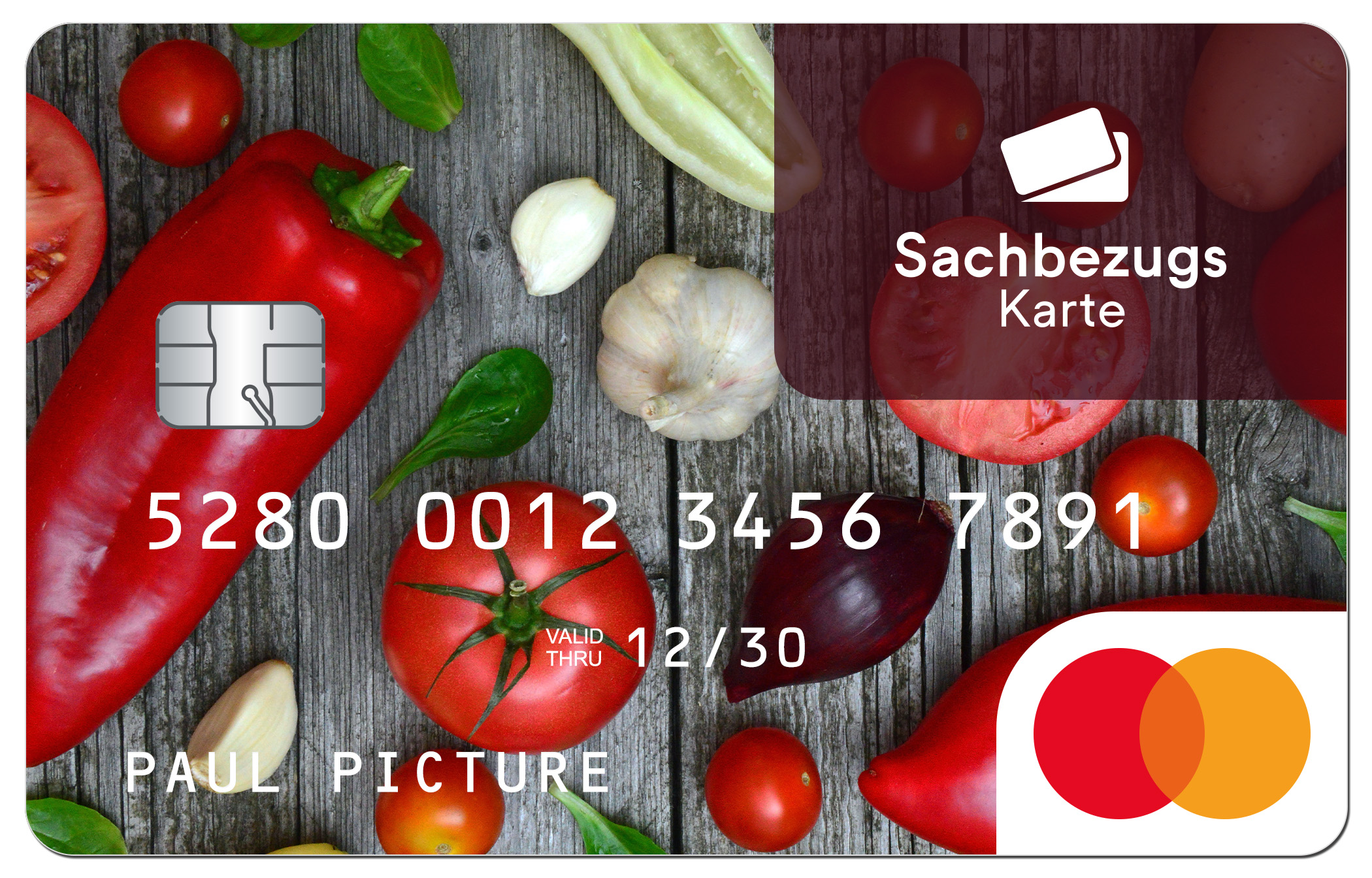 Sachbezugskartendesign